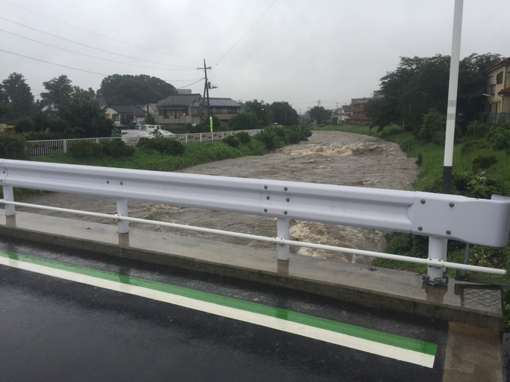 アイサヤマ　台風11号　増水　i-Sayama 埼玉県狭山市